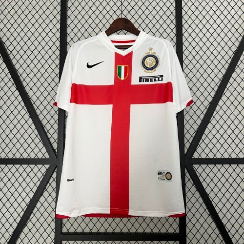 2000s Inter Milan Retro Football Shirt | White Red Home