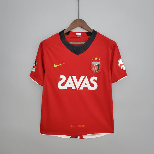 2000s Urawa Red Diamonds Retro Football Shirt | Red Black Home