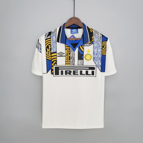1990s Inter Milan Retro Football Shirt | White Blue Home