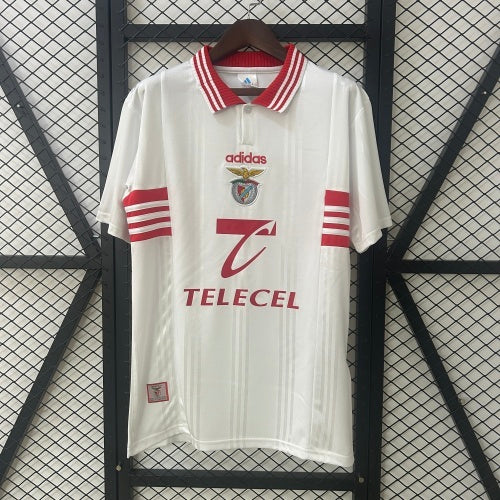 1990s Benfica Retro Football Shirt | White Red Home