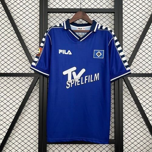 1990s Hamburger SV Retro Football Shirt | Blue White Home