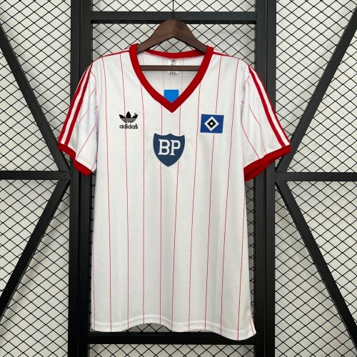1980s Hamburger SV Retro Football Shirt | White Red Home