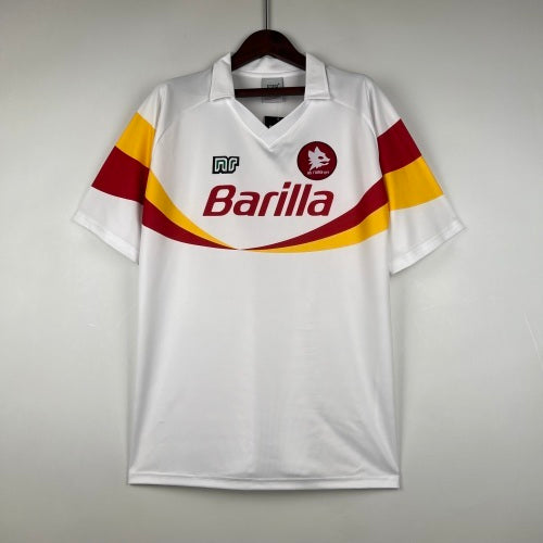 1990s AS Roma Retro Football Shirt | White Red Home