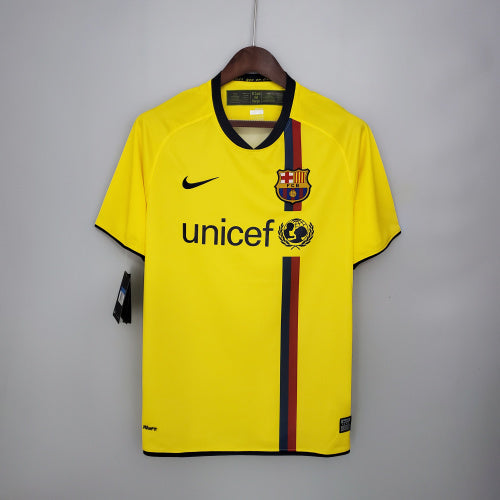 2010s Barcelona Retro Football Shirt | Yellow Black Home