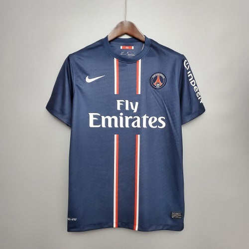 2010s Paris Saint-Germain Retro Football Shirt | Navy Red Home