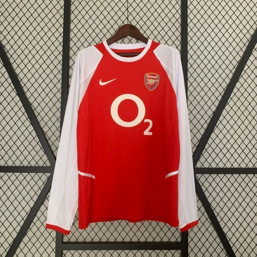 2000s Arsenal Retro Football Shirt | Red White Home