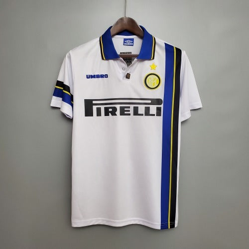 1990s Inter Milan Retro Football Shirt | White Blue Home