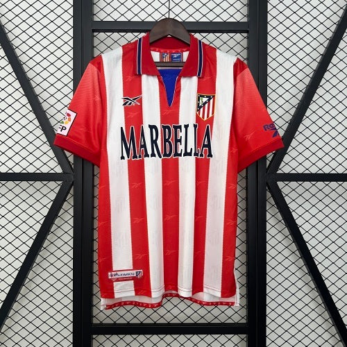 1990s Atletico Madrid Retro Football Shirt | Red White Home