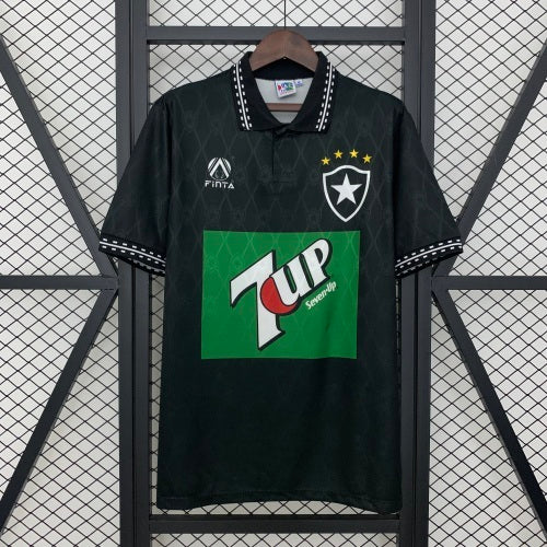 1990s Botafogo Retro Football Shirt | Black White Home