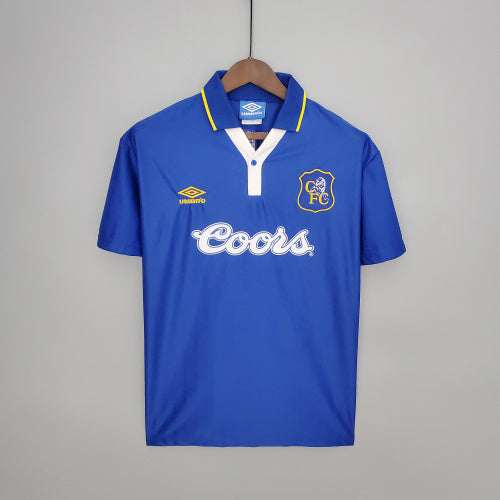 1980s Chelsea Retro Football Shirt | Blue Yellow Home