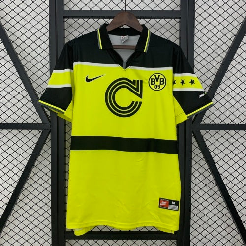 1990s Borussia Dortmund Retro Football Shirt | Yellow Black Home