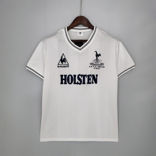 1980s Tottenham Hotspur Retro Football Shirt | White Black Home