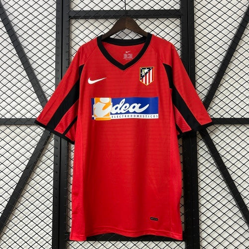2000s Atletico Madrid Retro Football Shirt | Red Black Home