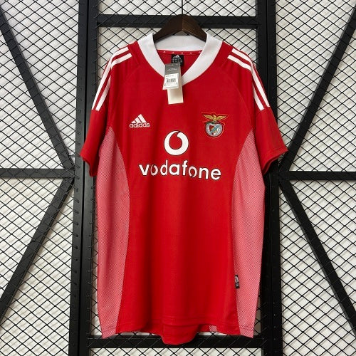 2000s Benfica Retro Football Shirt | Red White Home