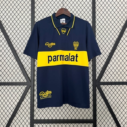 1990s Parma Retro Football Shirt | Navy Yellow Home