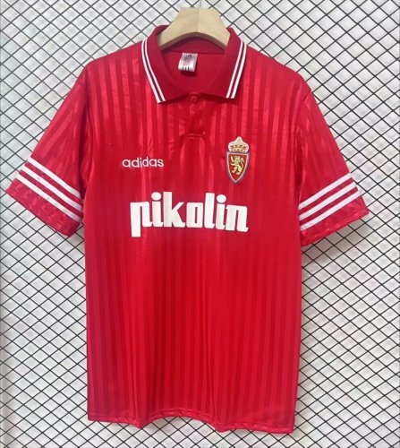 1990s Real Zaragoza Retro Football Shirt | Red White Home