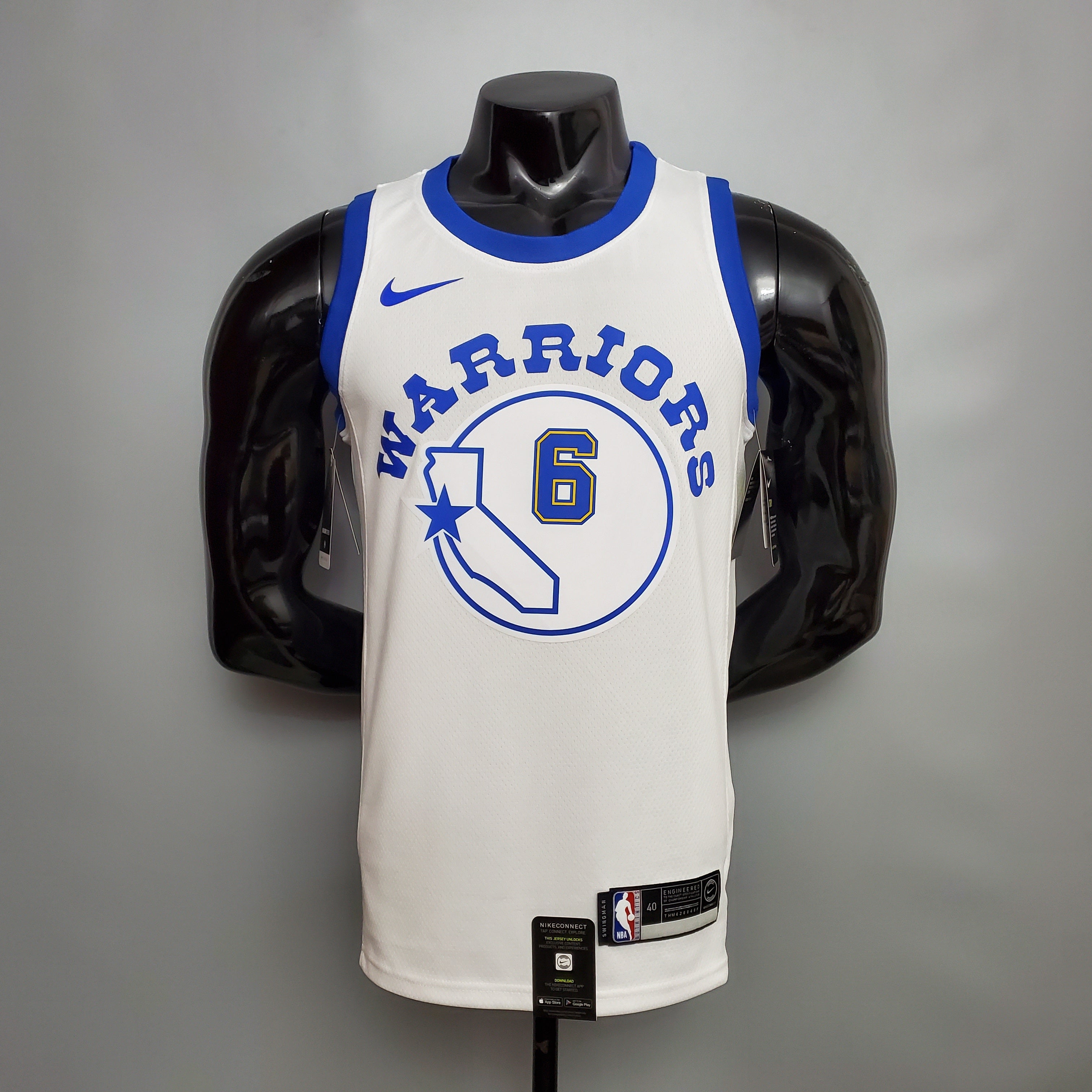 2023 Warriors Young #6 Retro Basketball Jersey