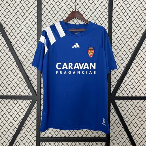 1990s Real Zaragoza Retro Football Shirt | Blue White Home