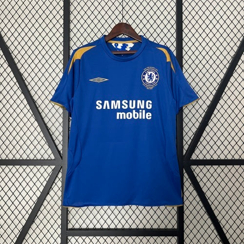 2000s Chelsea Retro Football Shirt | Blue Yellow Home