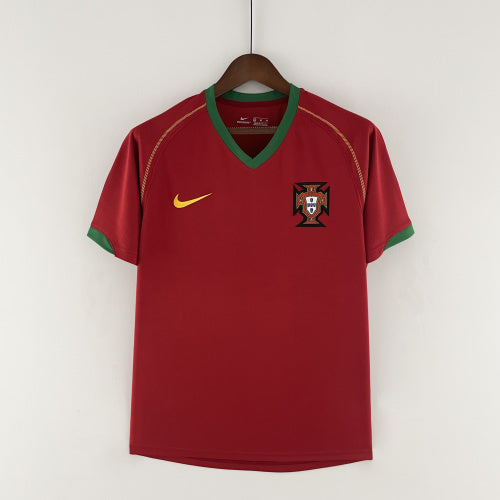 1990s Portugal Retro Football Shirt | Red Green Home