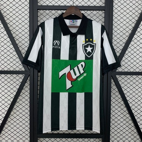 1990s Botafogo Retro Football Shirt | Black White Home
