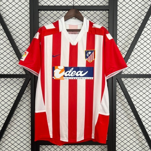 2000s Atletico Madrid Retro Football Shirt | Red White Home