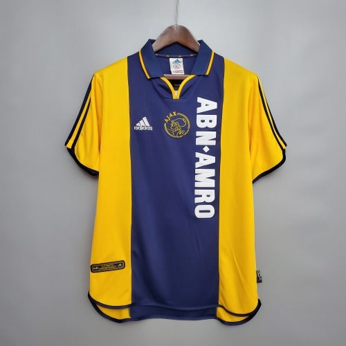 1990s Ajax Retro Football Shirt | Yellow Navy Home