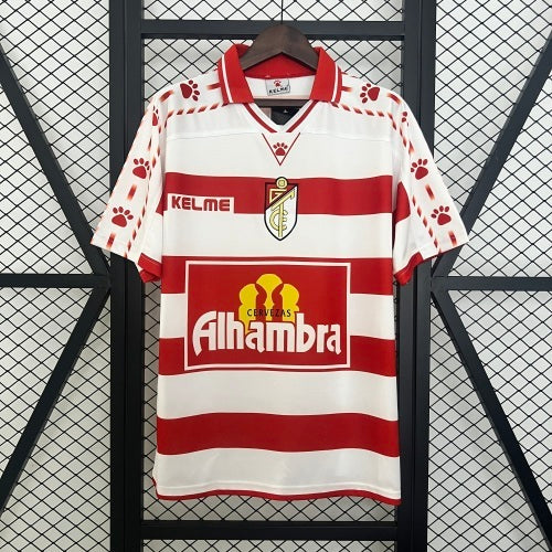 1990s Granada Retro Football Shirt | Red White Home