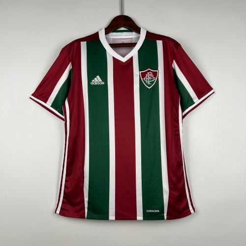 1990s Fluminense Retro Football Shirt | Maroon Green Home