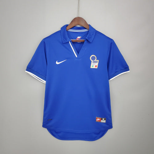 1990s Nike Retro Football Shirt | Blue White Home