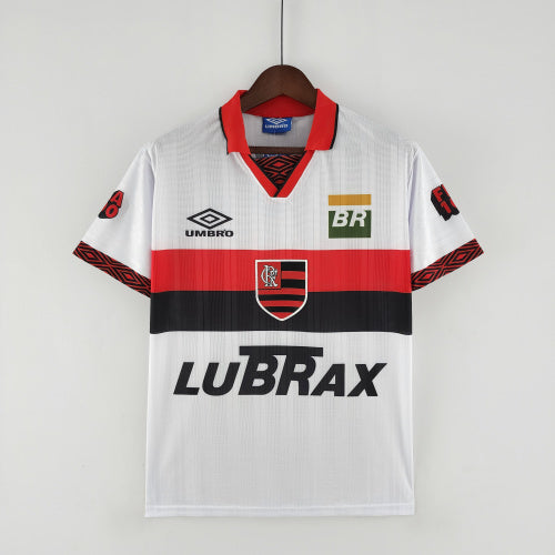 1990s Flamengo Retro Football Shirt | White Red Home
