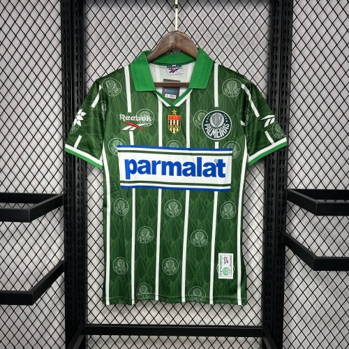 1990s Palmeiras Retro Football Shirt | Green White Home