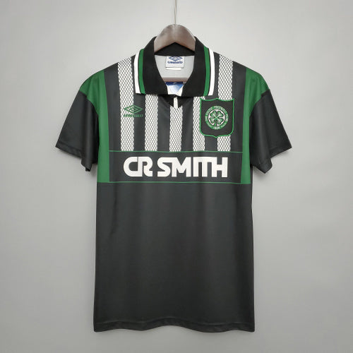 1990s Celtic Retro Football Shirt | Green Black Home