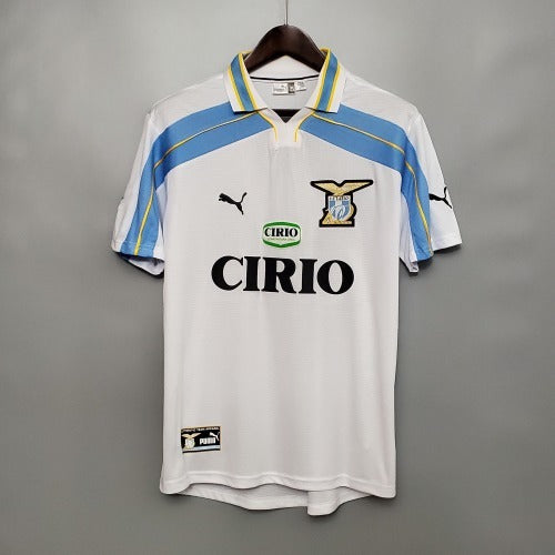 1990s Lazio Retro Football Shirt | White Sky Blue Home