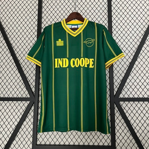1990s Ind Coope Retro Football Shirt | Green Yellow Home