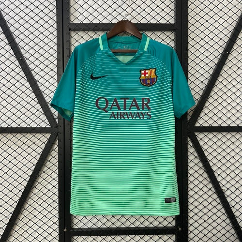 2010s Barcelona Retro Football Shirt | Teal Mint Home