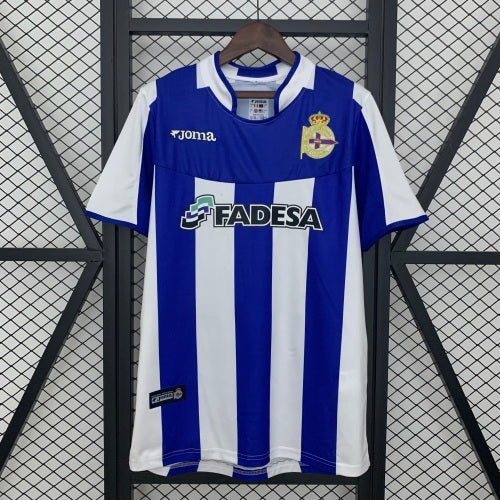 2000s Deportivo La Coruna Retro Football Shirt | Blue White Home