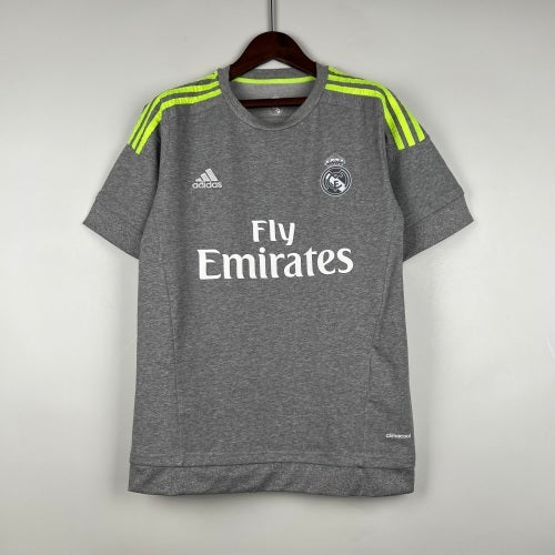 2010s Real Madrid Retro Football Shirt | Grey Neon Green Home
