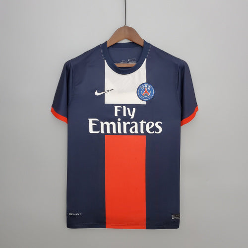 2010s Paris Saint-Germain Retro Football Shirt | Navy Orange Home