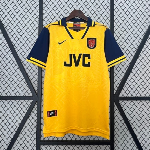 1990s Arsenal Retro Football Shirt | Yellow Navy Home