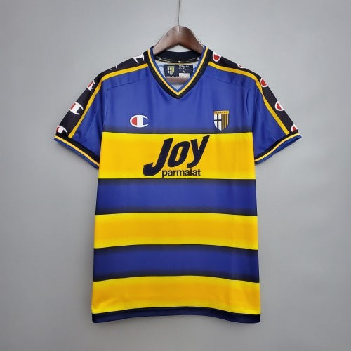 1990s Parma Retro Football Shirt | Blue Yellow Home
