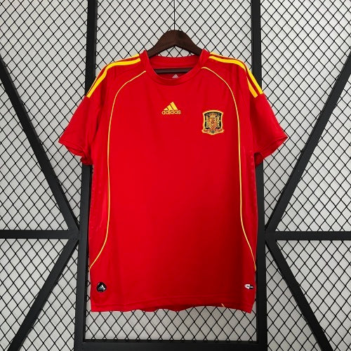 2000s Spain Retro Football Shirt | Red Yellow Home