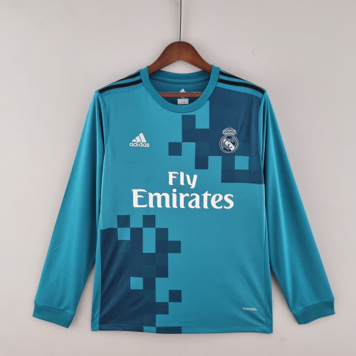 2010s Real Madrid Retro Football Shirt | Teal Navy Home