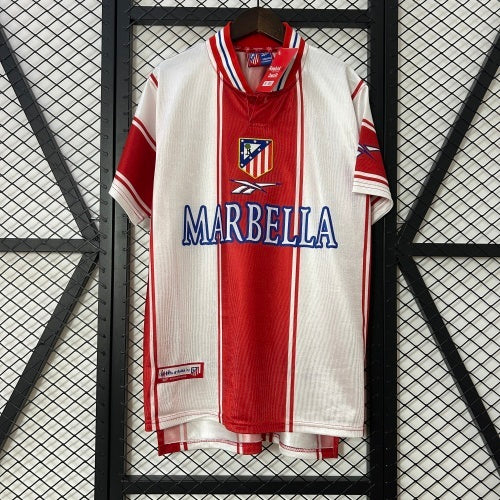 1990s Atletico Madrid Retro Football Shirt | Red White Home