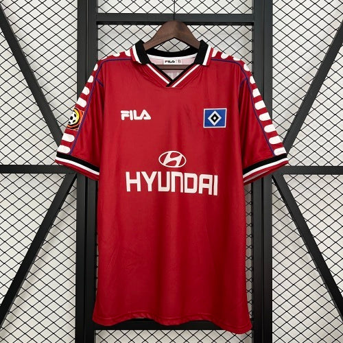 1990s Hamburg SV Retro Football Shirt | Red Black Home