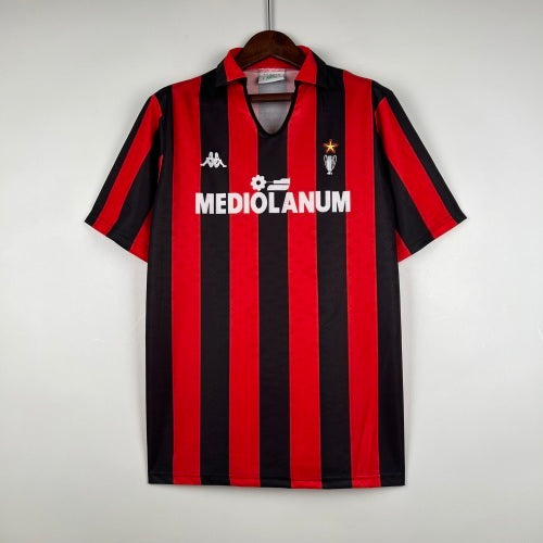 1990s AC Milan Retro Football Shirt | Red Black Home