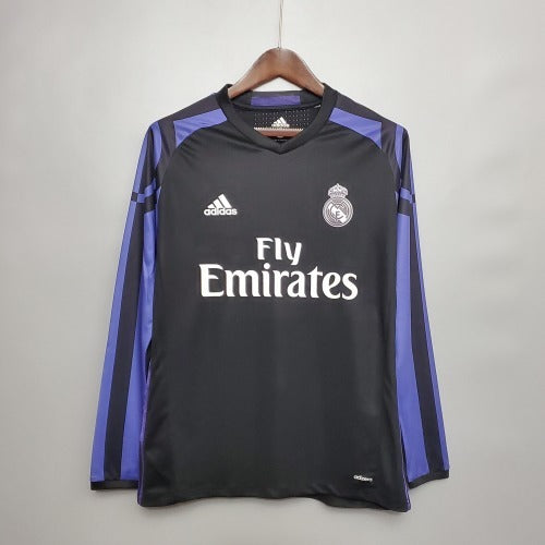2010s Real Madrid Retro Football Shirt | Black Purple Third