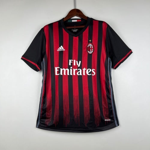 2010s AC Milan Retro Football Shirt | Red Black Home