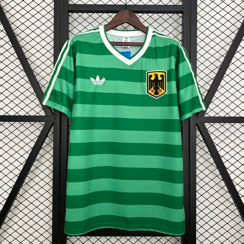 1980s Germany Retro Football Shirt | Green White Home