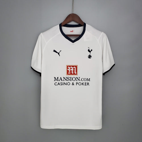 2000s Tottenham Hotspur Retro Football Shirt | White Black Home
